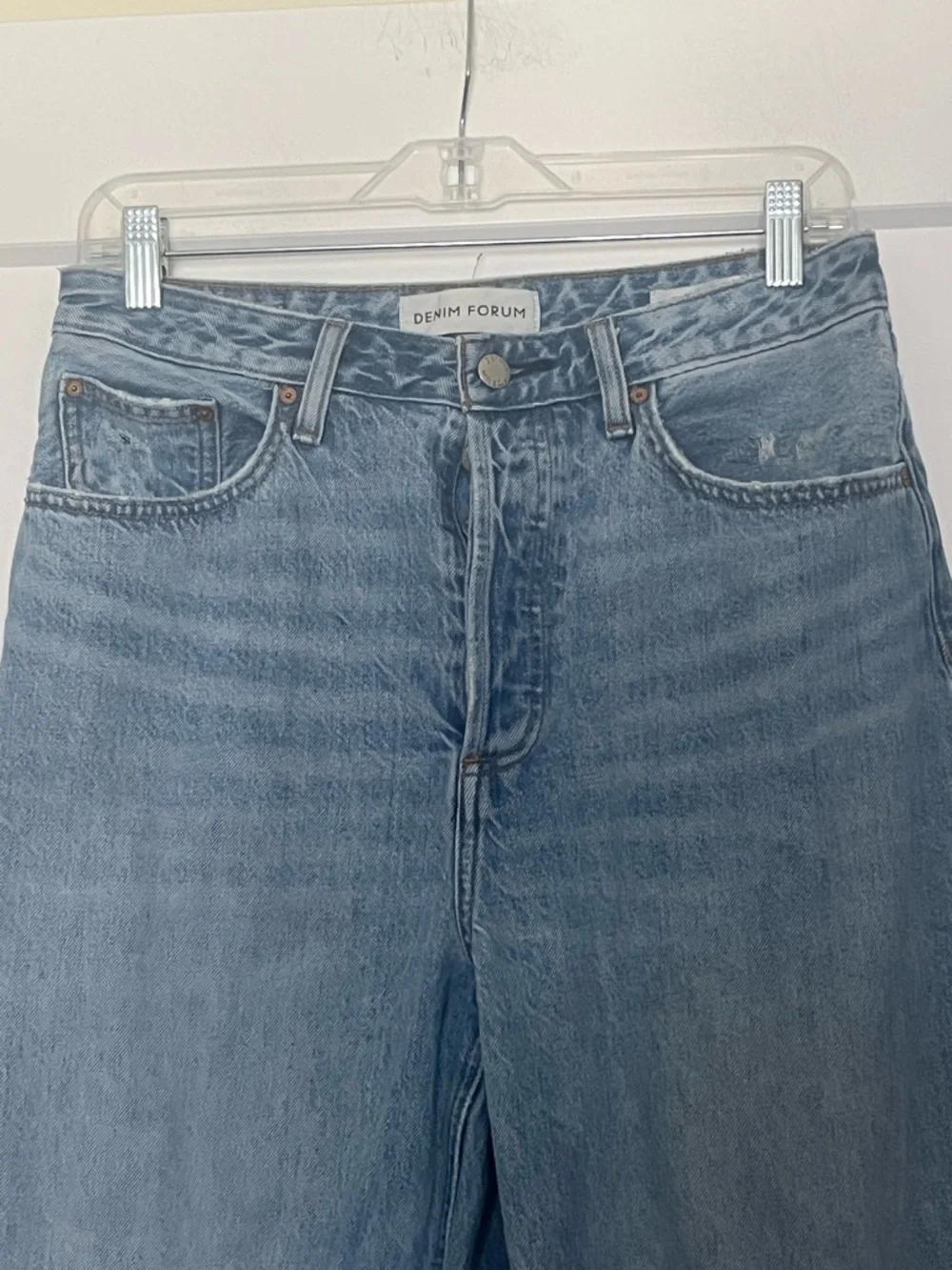 Aritzia Denim Forum Mia High Rise Curve Medium Blue Wash 29 - Picture 3 of 13